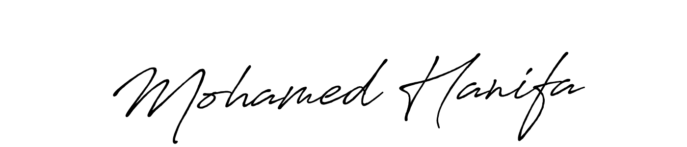 Also we have Mohamed Hanifa name is the best signature style. Create professional handwritten signature collection using Antro_Vectra_Bolder autograph style. Mohamed Hanifa signature style 7 images and pictures png