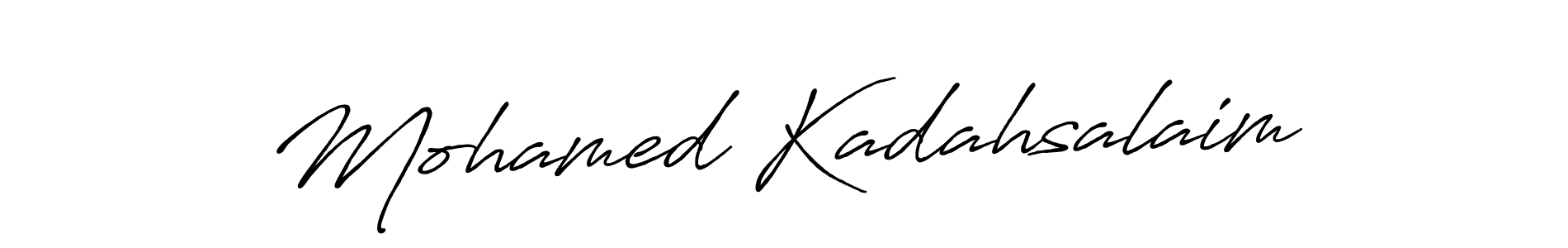 It looks lik you need a new signature style for name Mohamed Kadahsalaim. Design unique handwritten (Antro_Vectra_Bolder) signature with our free signature maker in just a few clicks. Mohamed Kadahsalaim signature style 7 images and pictures png