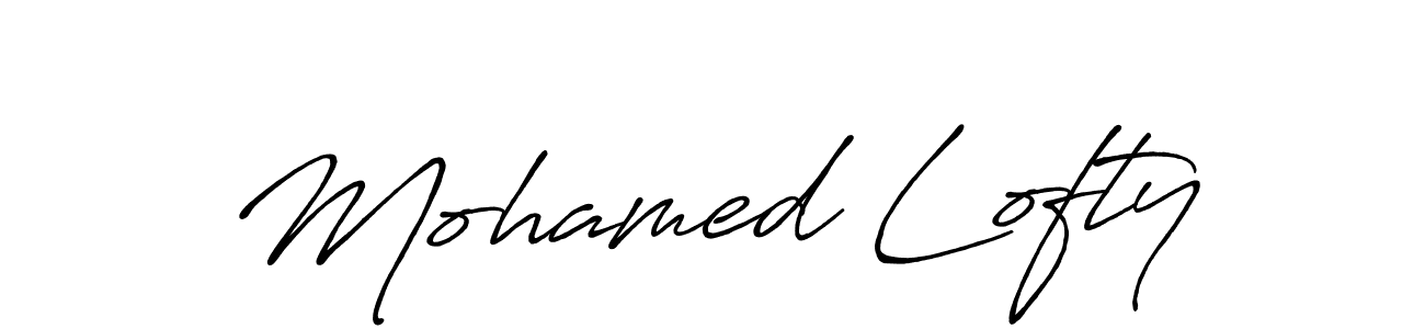 Use a signature maker to create a handwritten signature online. With this signature software, you can design (Antro_Vectra_Bolder) your own signature for name Mohamed Lofty. Mohamed Lofty signature style 7 images and pictures png