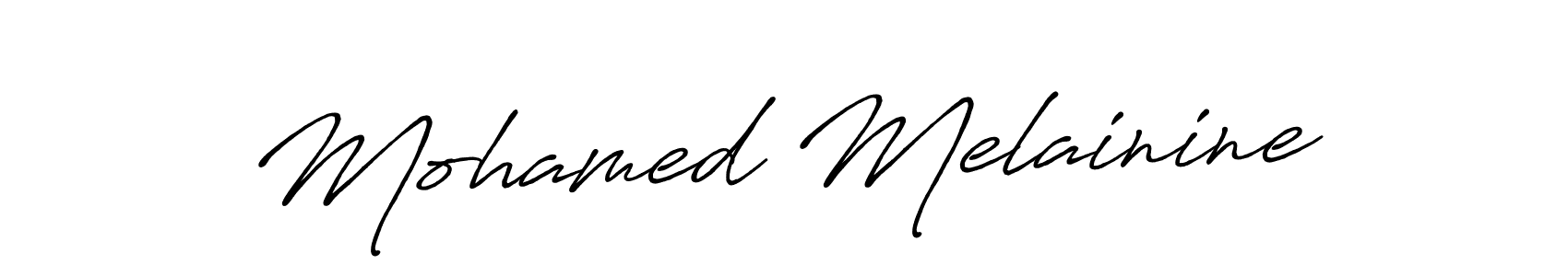 How to make Mohamed Melainine signature? Antro_Vectra_Bolder is a professional autograph style. Create handwritten signature for Mohamed Melainine name. Mohamed Melainine signature style 7 images and pictures png