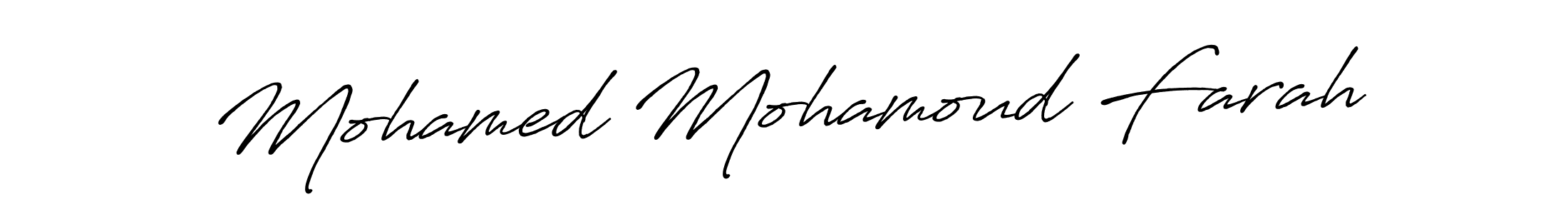 How to make Mohamed Mohamoud Farah signature? Antro_Vectra_Bolder is a professional autograph style. Create handwritten signature for Mohamed Mohamoud Farah name. Mohamed Mohamoud Farah signature style 7 images and pictures png