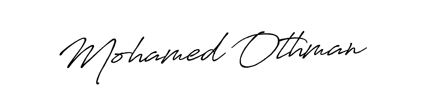 Make a beautiful signature design for name Mohamed Othman. With this signature (Antro_Vectra_Bolder) style, you can create a handwritten signature for free. Mohamed Othman signature style 7 images and pictures png