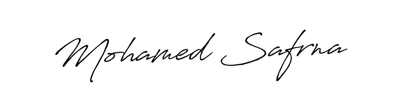 Design your own signature with our free online signature maker. With this signature software, you can create a handwritten (Antro_Vectra_Bolder) signature for name Mohamed Safrna. Mohamed Safrna signature style 7 images and pictures png