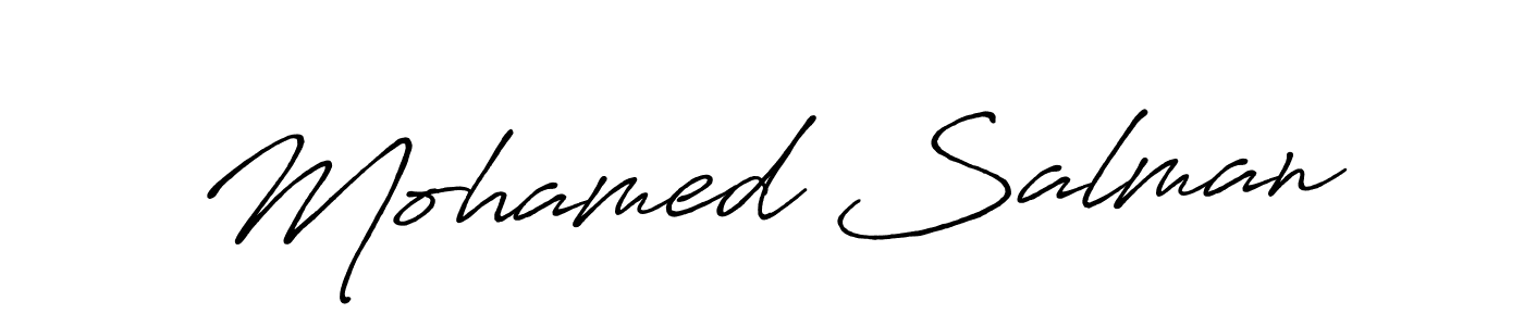 It looks lik you need a new signature style for name Mohamed Salman. Design unique handwritten (Antro_Vectra_Bolder) signature with our free signature maker in just a few clicks. Mohamed Salman signature style 7 images and pictures png