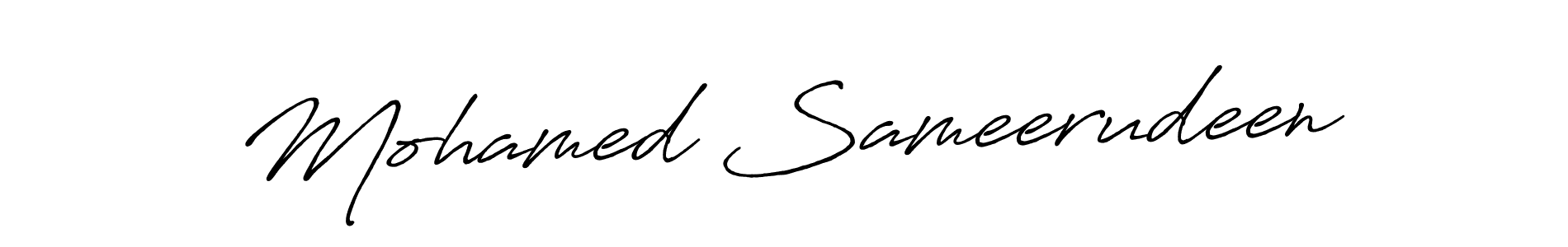 Design your own signature with our free online signature maker. With this signature software, you can create a handwritten (Antro_Vectra_Bolder) signature for name Mohamed Sameerudeen. Mohamed Sameerudeen signature style 7 images and pictures png