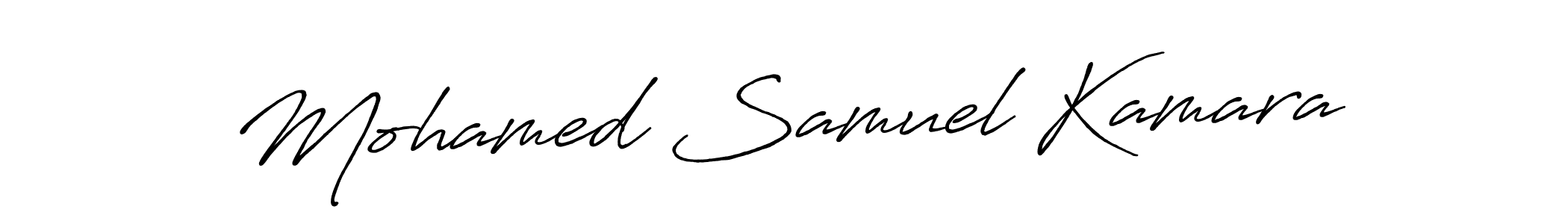 Use a signature maker to create a handwritten signature online. With this signature software, you can design (Antro_Vectra_Bolder) your own signature for name Mohamed Samuel Kamara. Mohamed Samuel Kamara signature style 7 images and pictures png