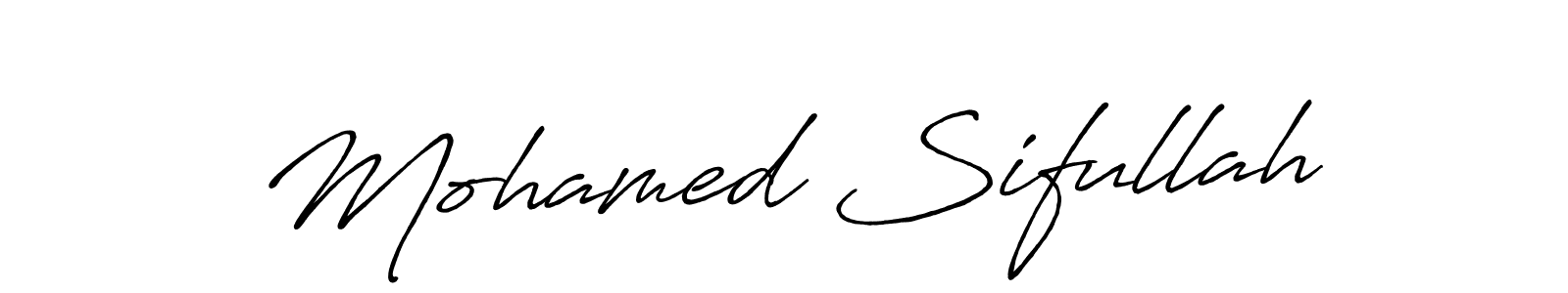 Make a short Mohamed Sifullah signature style. Manage your documents anywhere anytime using Antro_Vectra_Bolder. Create and add eSignatures, submit forms, share and send files easily. Mohamed Sifullah signature style 7 images and pictures png