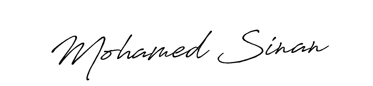 It looks lik you need a new signature style for name Mohamed Sinan. Design unique handwritten (Antro_Vectra_Bolder) signature with our free signature maker in just a few clicks. Mohamed Sinan signature style 7 images and pictures png