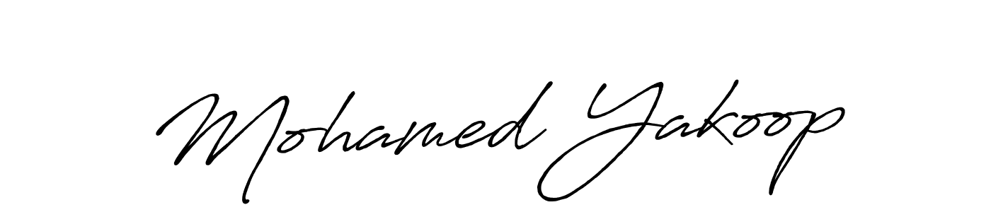 Design your own signature with our free online signature maker. With this signature software, you can create a handwritten (Antro_Vectra_Bolder) signature for name Mohamed Yakoop. Mohamed Yakoop signature style 7 images and pictures png