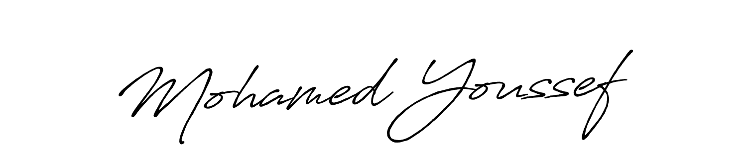 Use a signature maker to create a handwritten signature online. With this signature software, you can design (Antro_Vectra_Bolder) your own signature for name Mohamed Youssef. Mohamed Youssef signature style 7 images and pictures png