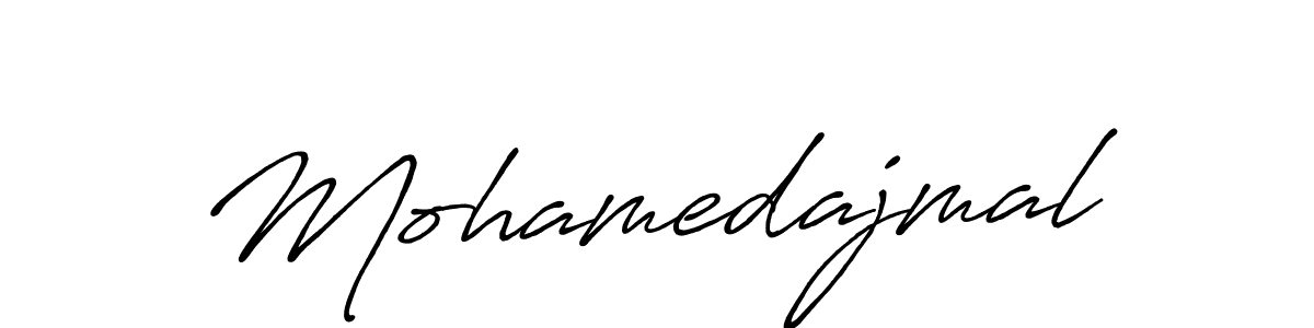 Use a signature maker to create a handwritten signature online. With this signature software, you can design (Antro_Vectra_Bolder) your own signature for name Mohamedajmal. Mohamedajmal signature style 7 images and pictures png