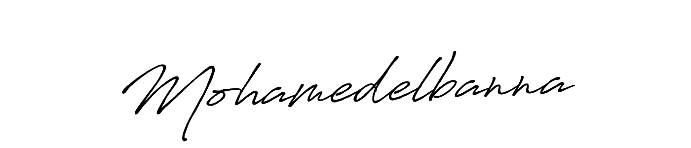 Design your own signature with our free online signature maker. With this signature software, you can create a handwritten (Antro_Vectra_Bolder) signature for name Mohamedelbanna. Mohamedelbanna signature style 7 images and pictures png