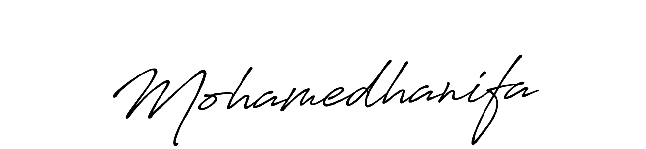 Design your own signature with our free online signature maker. With this signature software, you can create a handwritten (Antro_Vectra_Bolder) signature for name Mohamedhanifa. Mohamedhanifa signature style 7 images and pictures png