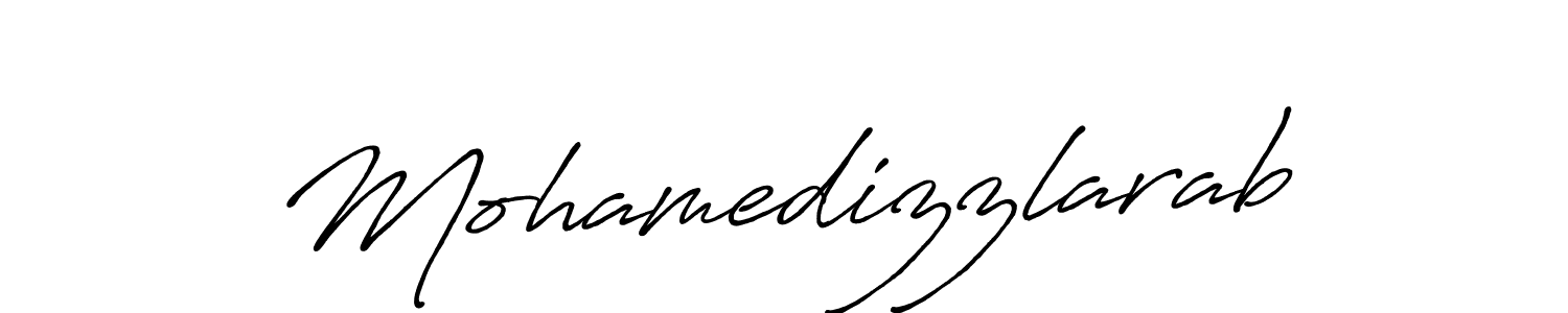 Mohamedizzlarab stylish signature style. Best Handwritten Sign (Antro_Vectra_Bolder) for my name. Handwritten Signature Collection Ideas for my name Mohamedizzlarab. Mohamedizzlarab signature style 7 images and pictures png