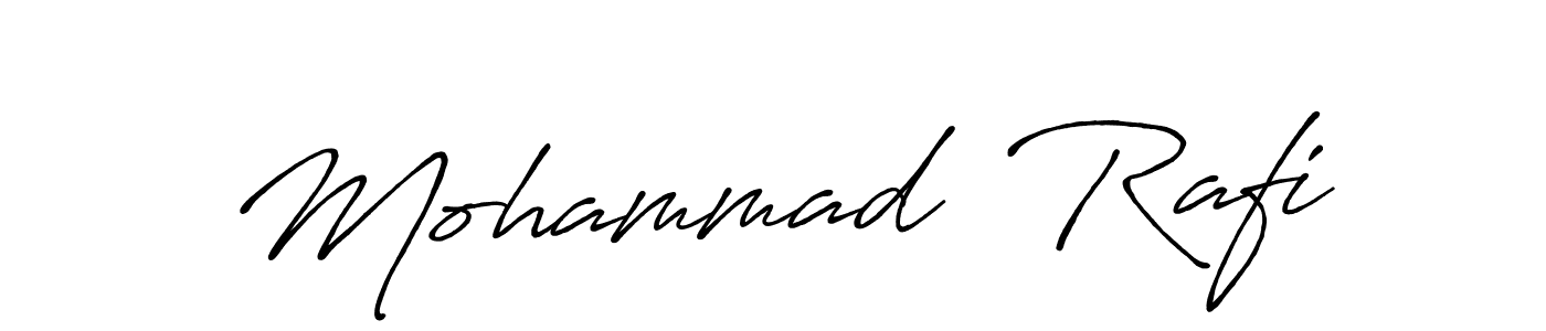 This is the best signature style for the Mohammad  Rafi name. Also you like these signature font (Antro_Vectra_Bolder). Mix name signature. Mohammad  Rafi signature style 7 images and pictures png