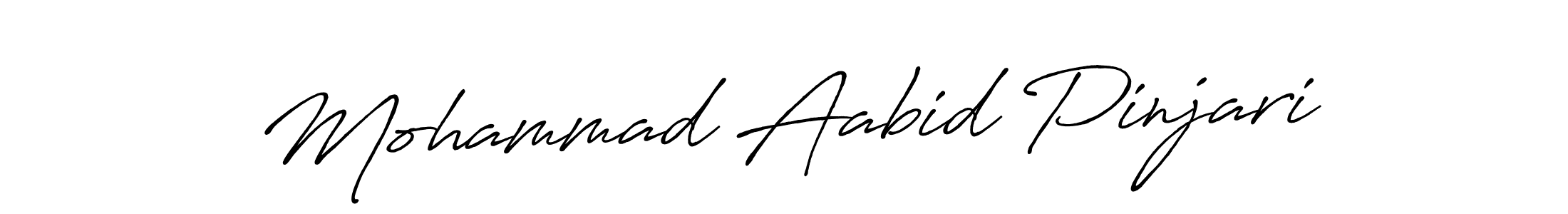 How to make Mohammad Aabid Pinjari name signature. Use Antro_Vectra_Bolder style for creating short signs online. This is the latest handwritten sign. Mohammad Aabid Pinjari signature style 7 images and pictures png