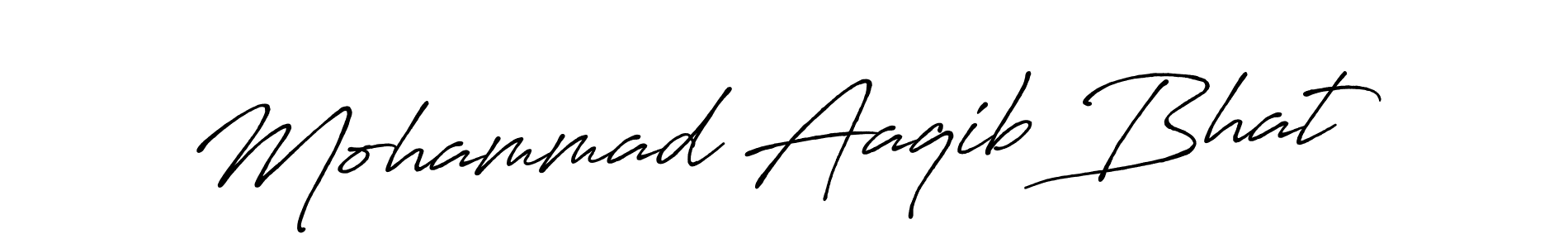 Mohammad Aaqib Bhat stylish signature style. Best Handwritten Sign (Antro_Vectra_Bolder) for my name. Handwritten Signature Collection Ideas for my name Mohammad Aaqib Bhat. Mohammad Aaqib Bhat signature style 7 images and pictures png