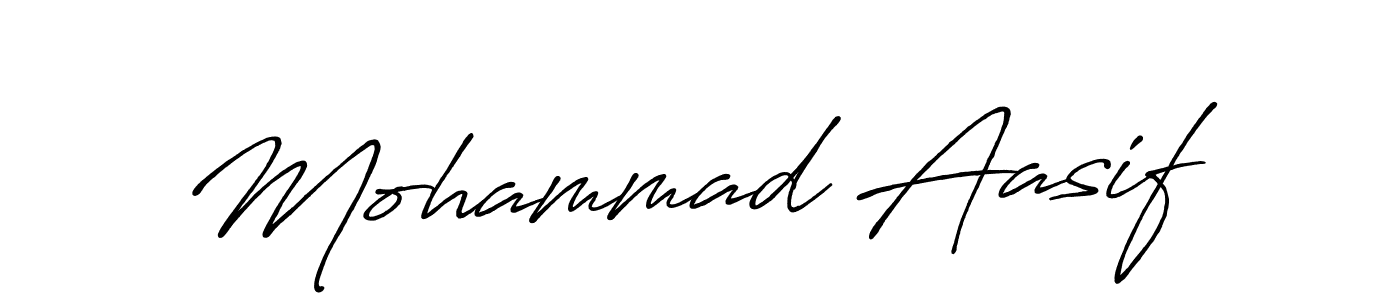 Use a signature maker to create a handwritten signature online. With this signature software, you can design (Antro_Vectra_Bolder) your own signature for name Mohammad Aasif. Mohammad Aasif signature style 7 images and pictures png