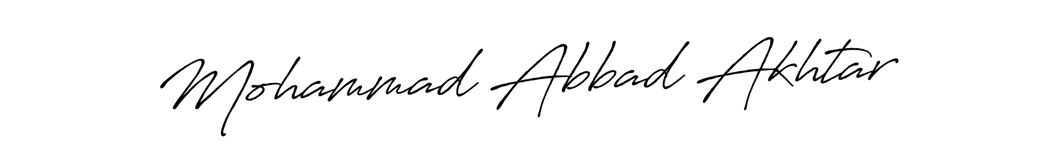Also we have Mohammad Abbad Akhtar name is the best signature style. Create professional handwritten signature collection using Antro_Vectra_Bolder autograph style. Mohammad Abbad Akhtar signature style 7 images and pictures png