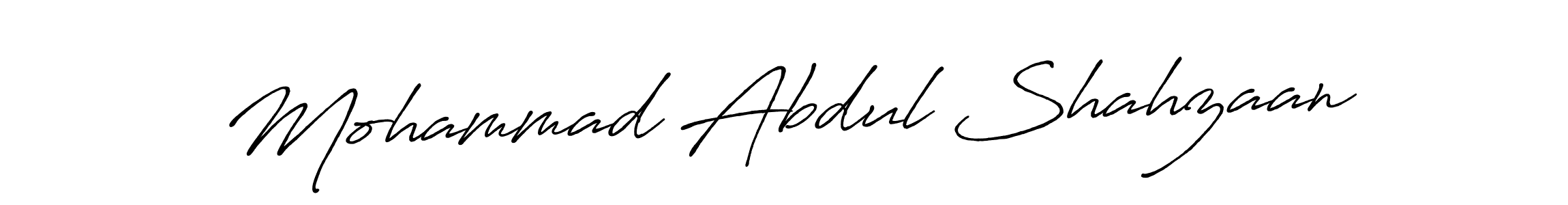 Also we have Mohammad Abdul Shahzaan name is the best signature style. Create professional handwritten signature collection using Antro_Vectra_Bolder autograph style. Mohammad Abdul Shahzaan signature style 7 images and pictures png