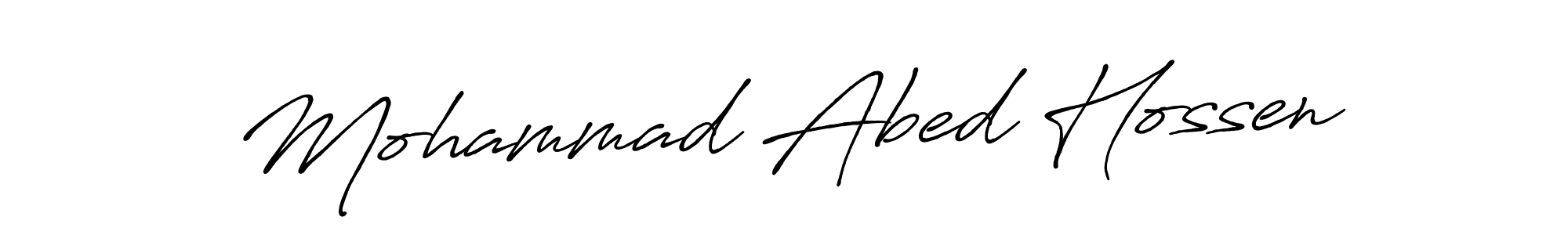 The best way (Antro_Vectra_Bolder) to make a short signature is to pick only two or three words in your name. The name Mohammad Abed Hossen include a total of six letters. For converting this name. Mohammad Abed Hossen signature style 7 images and pictures png