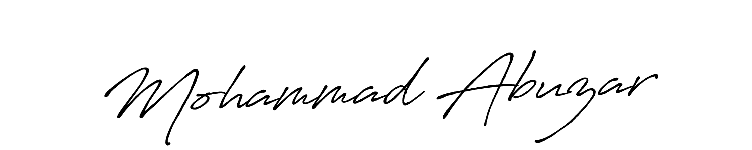 Make a short Mohammad Abuzar signature style. Manage your documents anywhere anytime using Antro_Vectra_Bolder. Create and add eSignatures, submit forms, share and send files easily. Mohammad Abuzar signature style 7 images and pictures png