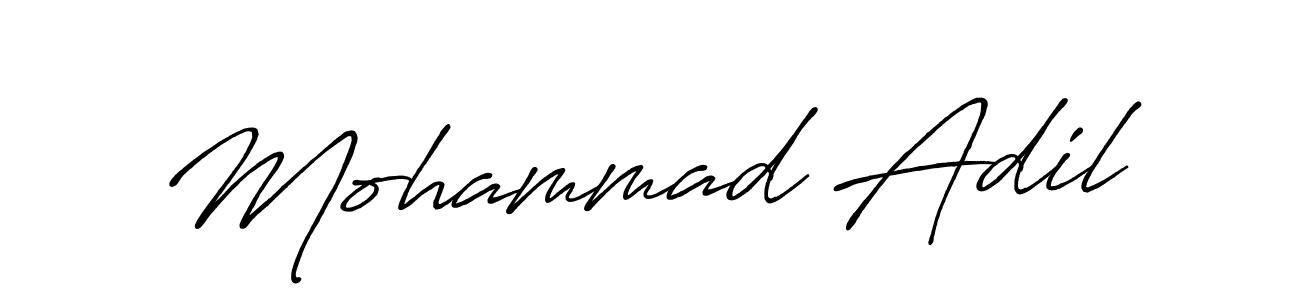 Also we have Mohammad Adil name is the best signature style. Create professional handwritten signature collection using Antro_Vectra_Bolder autograph style. Mohammad Adil signature style 7 images and pictures png