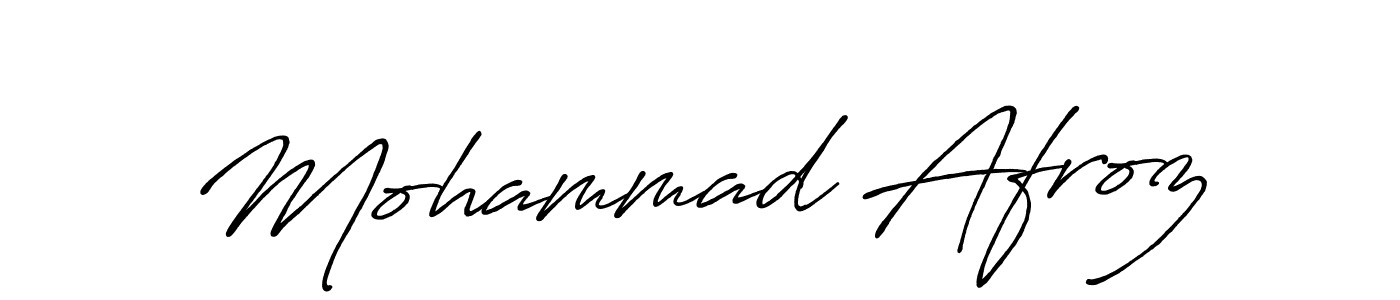 Also You can easily find your signature by using the search form. We will create Mohammad Afroz name handwritten signature images for you free of cost using Antro_Vectra_Bolder sign style. Mohammad Afroz signature style 7 images and pictures png