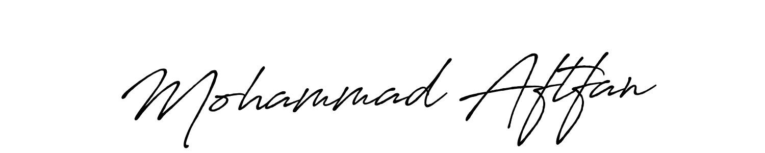 Use a signature maker to create a handwritten signature online. With this signature software, you can design (Antro_Vectra_Bolder) your own signature for name Mohammad Aftfan. Mohammad Aftfan signature style 7 images and pictures png