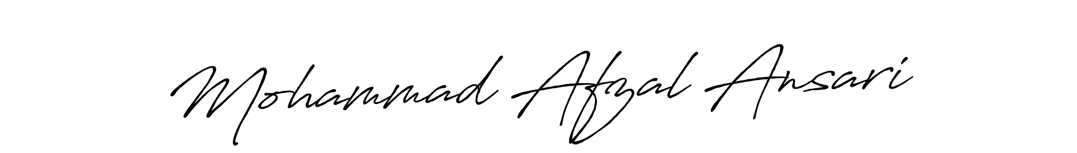 How to make Mohammad Afzal Ansari name signature. Use Antro_Vectra_Bolder style for creating short signs online. This is the latest handwritten sign. Mohammad Afzal Ansari signature style 7 images and pictures png