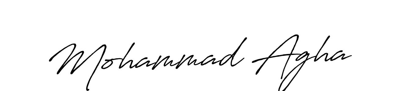 Mohammad Agha stylish signature style. Best Handwritten Sign (Antro_Vectra_Bolder) for my name. Handwritten Signature Collection Ideas for my name Mohammad Agha. Mohammad Agha signature style 7 images and pictures png