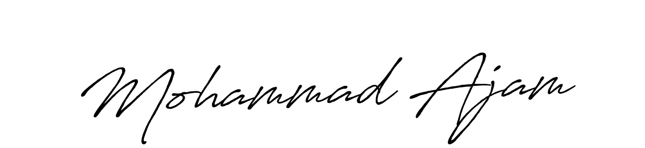 Mohammad Ajam stylish signature style. Best Handwritten Sign (Antro_Vectra_Bolder) for my name. Handwritten Signature Collection Ideas for my name Mohammad Ajam. Mohammad Ajam signature style 7 images and pictures png