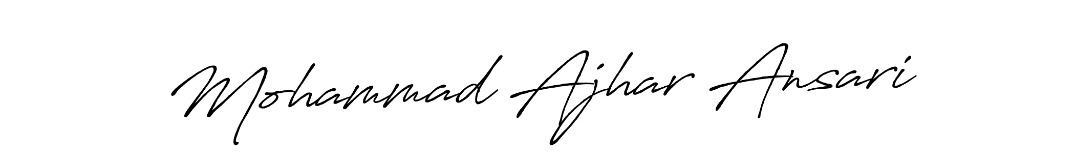 Also we have Mohammad Ajhar Ansari name is the best signature style. Create professional handwritten signature collection using Antro_Vectra_Bolder autograph style. Mohammad Ajhar Ansari signature style 7 images and pictures png