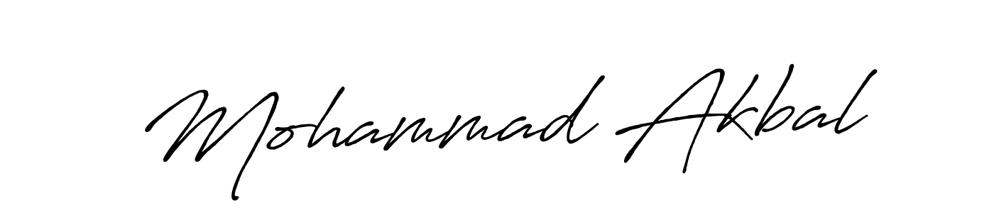 Mohammad Akbal stylish signature style. Best Handwritten Sign (Antro_Vectra_Bolder) for my name. Handwritten Signature Collection Ideas for my name Mohammad Akbal. Mohammad Akbal signature style 7 images and pictures png