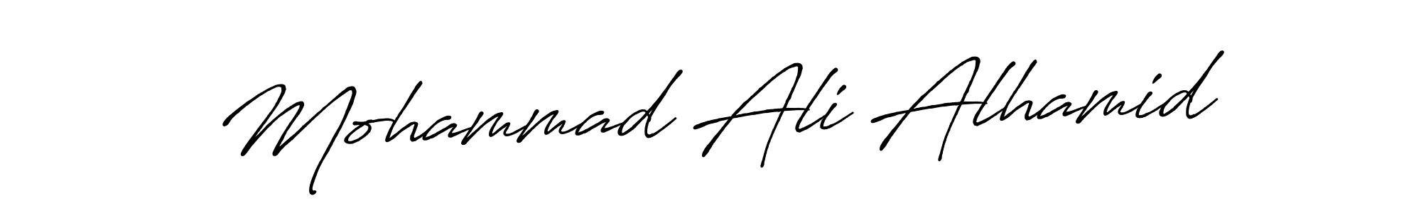 The best way (Antro_Vectra_Bolder) to make a short signature is to pick only two or three words in your name. The name Mohammad Ali Alhamid include a total of six letters. For converting this name. Mohammad Ali Alhamid signature style 7 images and pictures png