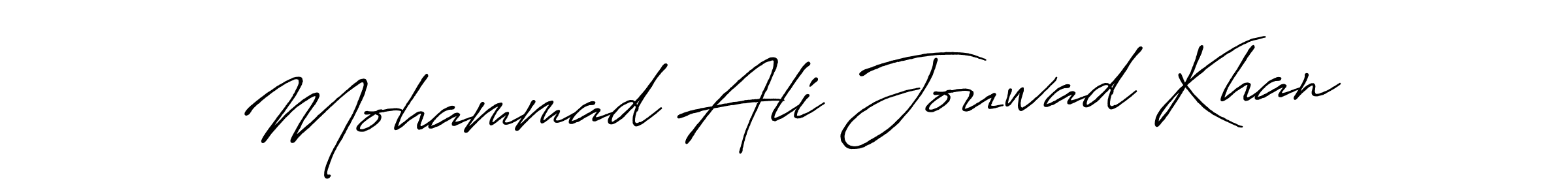 Also we have Mohammad Ali Jouwad Khan name is the best signature style. Create professional handwritten signature collection using Antro_Vectra_Bolder autograph style. Mohammad Ali Jouwad Khan signature style 7 images and pictures png