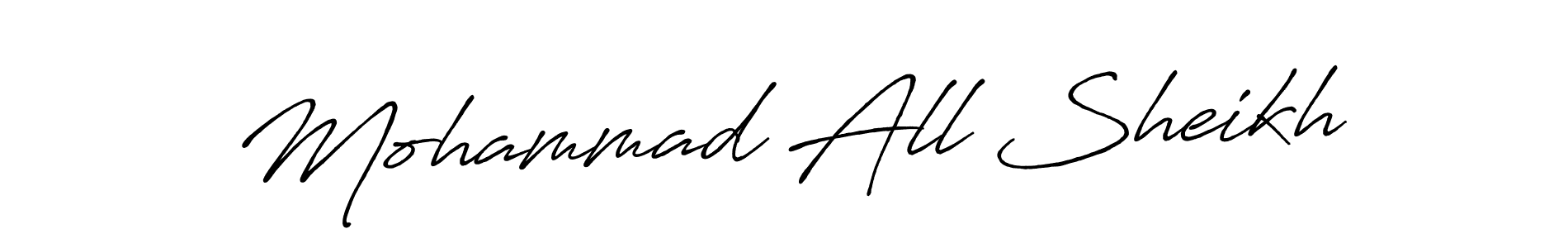 Make a short Mohammad All Sheikh signature style. Manage your documents anywhere anytime using Antro_Vectra_Bolder. Create and add eSignatures, submit forms, share and send files easily. Mohammad All Sheikh signature style 7 images and pictures png