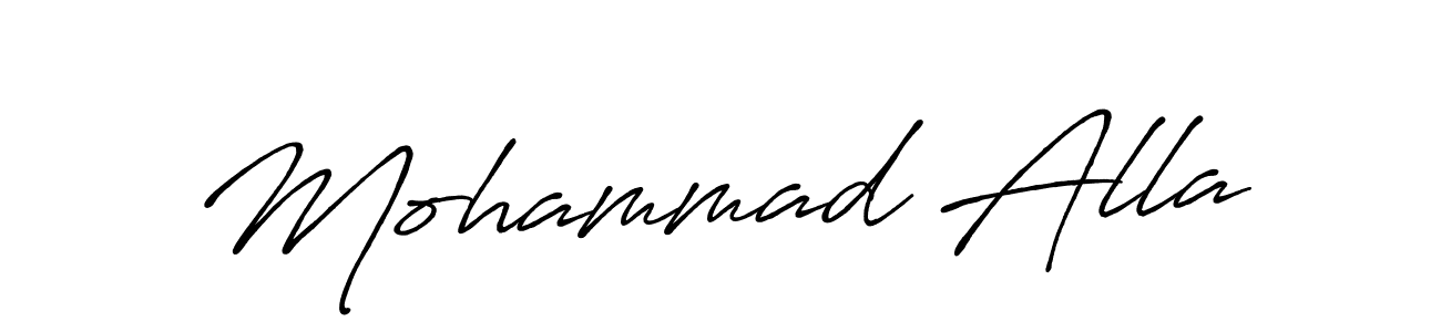 if you are searching for the best signature style for your name Mohammad Alla. so please give up your signature search. here we have designed multiple signature styles  using Antro_Vectra_Bolder. Mohammad Alla signature style 7 images and pictures png