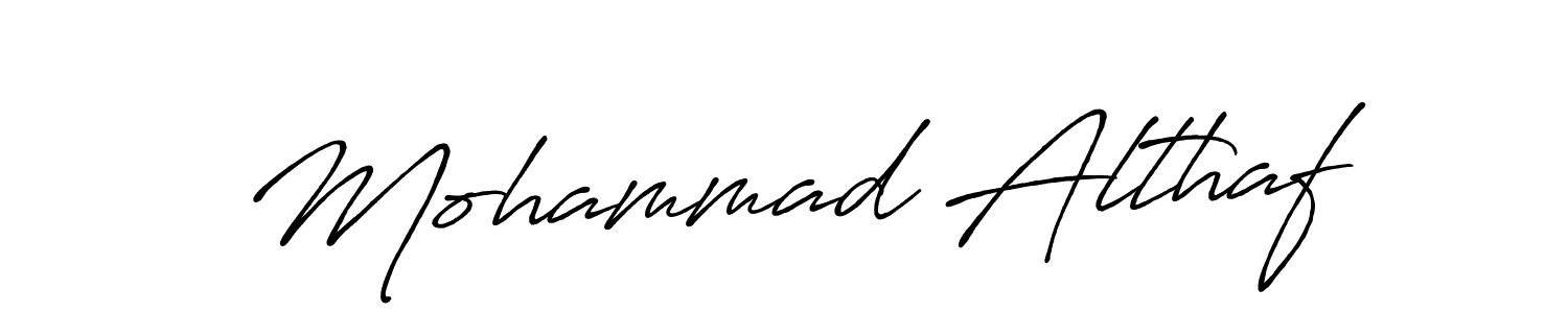 The best way (Antro_Vectra_Bolder) to make a short signature is to pick only two or three words in your name. The name Mohammad Althaf include a total of six letters. For converting this name. Mohammad Althaf signature style 7 images and pictures png