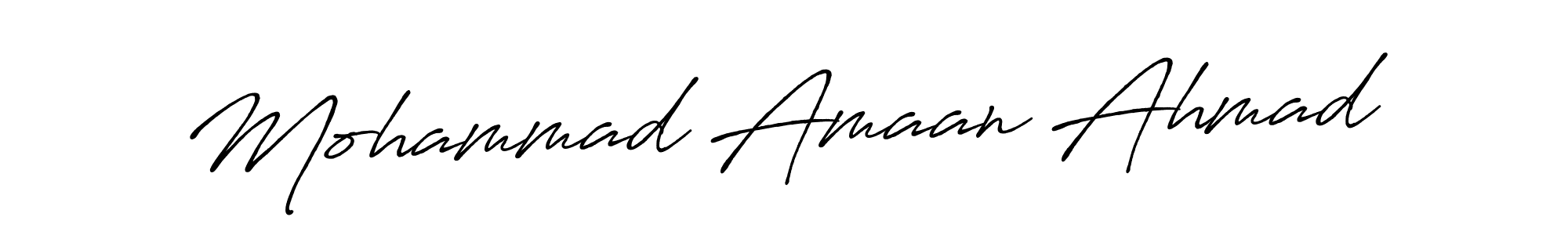 You should practise on your own different ways (Antro_Vectra_Bolder) to write your name (Mohammad Amaan Ahmad) in signature. don't let someone else do it for you. Mohammad Amaan Ahmad signature style 7 images and pictures png