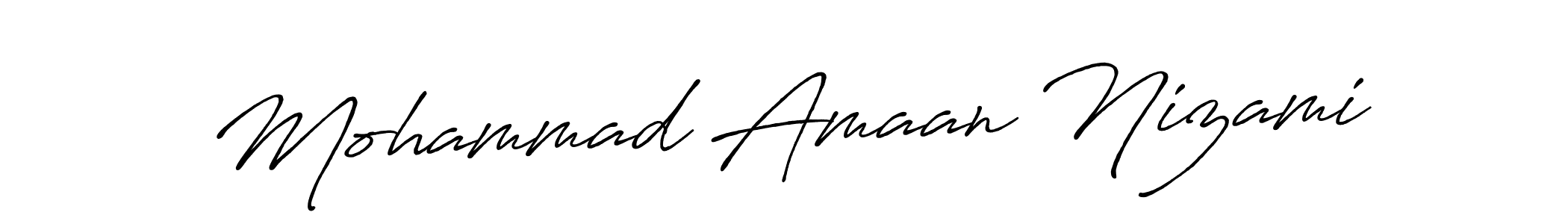You can use this online signature creator to create a handwritten signature for the name Mohammad Amaan Nizami. This is the best online autograph maker. Mohammad Amaan Nizami signature style 7 images and pictures png