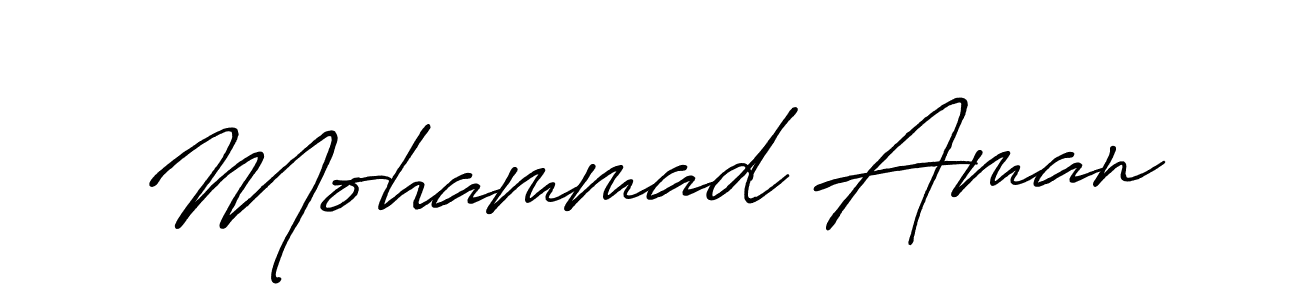 Use a signature maker to create a handwritten signature online. With this signature software, you can design (Antro_Vectra_Bolder) your own signature for name Mohammad Aman. Mohammad Aman signature style 7 images and pictures png