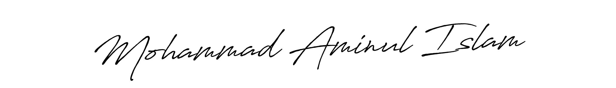 How to make Mohammad Aminul Islam name signature. Use Antro_Vectra_Bolder style for creating short signs online. This is the latest handwritten sign. Mohammad Aminul Islam signature style 7 images and pictures png