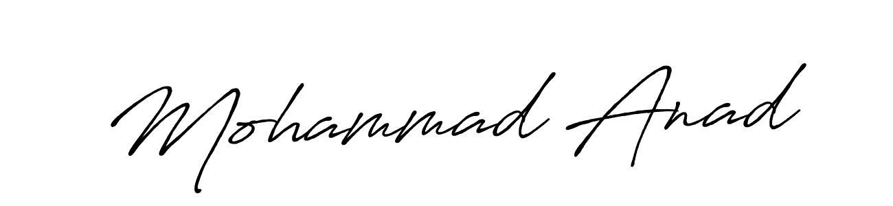 Here are the top 10 professional signature styles for the name Mohammad Anad. These are the best autograph styles you can use for your name. Mohammad Anad signature style 7 images and pictures png