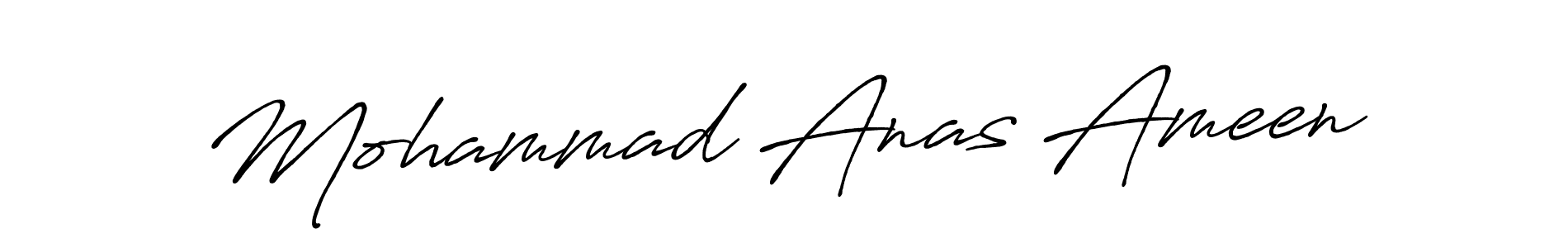 Make a beautiful signature design for name Mohammad Anas Ameen. With this signature (Antro_Vectra_Bolder) style, you can create a handwritten signature for free. Mohammad Anas Ameen signature style 7 images and pictures png