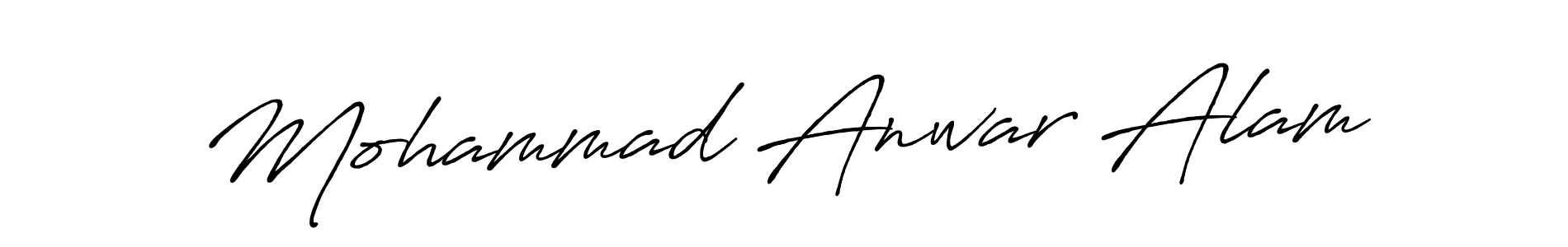 How to make Mohammad Anwar Alam name signature. Use Antro_Vectra_Bolder style for creating short signs online. This is the latest handwritten sign. Mohammad Anwar Alam signature style 7 images and pictures png