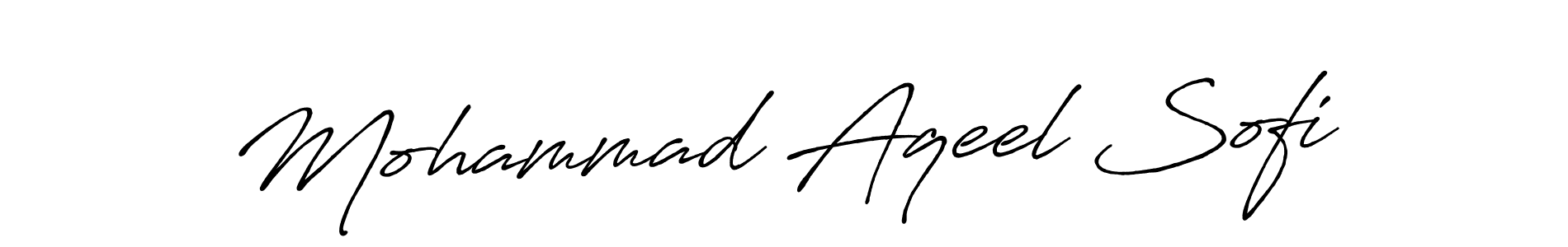 Also we have Mohammad Aqeel Sofi name is the best signature style. Create professional handwritten signature collection using Antro_Vectra_Bolder autograph style. Mohammad Aqeel Sofi signature style 7 images and pictures png