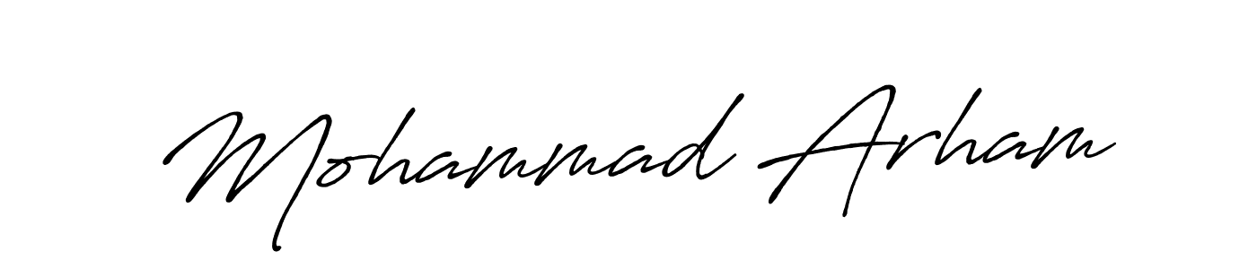 You can use this online signature creator to create a handwritten signature for the name Mohammad Arham. This is the best online autograph maker. Mohammad Arham signature style 7 images and pictures png