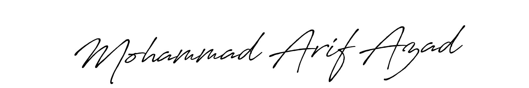 Antro_Vectra_Bolder is a professional signature style that is perfect for those who want to add a touch of class to their signature. It is also a great choice for those who want to make their signature more unique. Get Mohammad Arif Azad name to fancy signature for free. Mohammad Arif Azad signature style 7 images and pictures png
