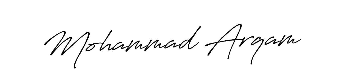How to make Mohammad Arqam signature? Antro_Vectra_Bolder is a professional autograph style. Create handwritten signature for Mohammad Arqam name. Mohammad Arqam signature style 7 images and pictures png